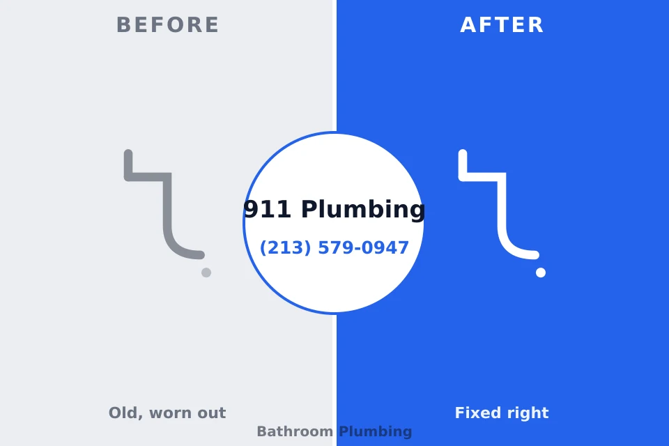 Before and after: plumbing repair Wyndmoor, PA